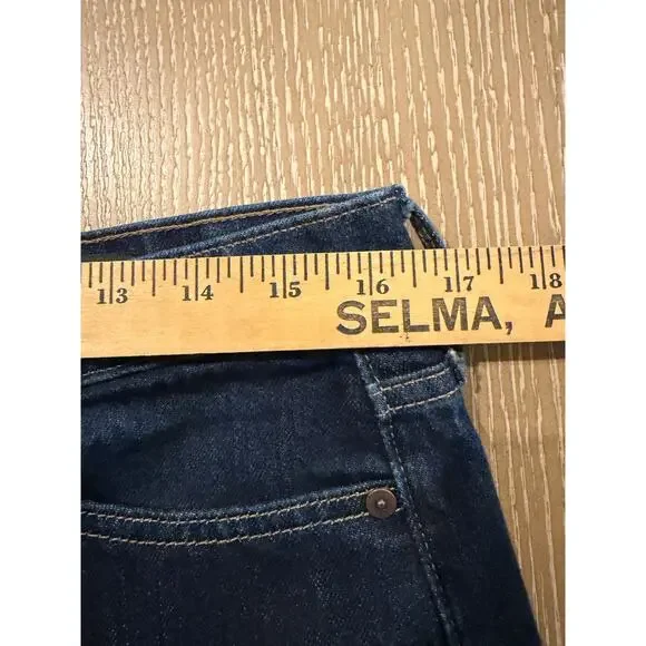 Banana Republic Jeans Women 30 Dark Wash Ultra High Rise Barrel Leg Button Fly - Picture 9 of 10